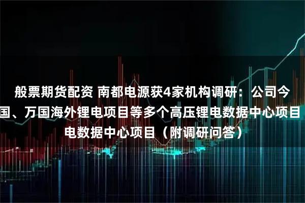 般票期货配资 南都电源获4家机构调研：公司今年连续中标美国、万国海外锂电项目等多个高压锂电数据中心项目（附调研问答）